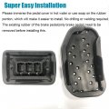 Lexley 2pcs Anti-slip Aluminum Brake Gas Pedal Pads Auto No Drilling Accelerator Covers Only For F150 2015 2016 2017 2018 2019