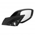 Ocpty Black Right Side Mirror Fit For 2013 Hyundai Elantra Coupe Smooth Glass Heated Signal Lamp Manual Folding