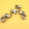 Xkh Group Motorcycle Chrome 360 Degree Adjustable Highway Peg Mounting Kit For Any Bike Equipped With 1 Inch 25mm Front Engine