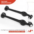 A-premium 2 X Front Lower Control Arm With Ball Joint Bushing Compatible Ford Escort 1984-1990 Exp 1984-1988 Tempo 1984-1994