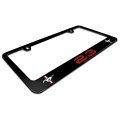 Ford Mustang 2 3l Ecoboost In Red Uv-led Printed American-made Black Metal License Plate Frame 