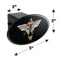 Wonder Woman 80th Collage Logo Oval Tow Trailer Hitch Cover Plug Insert