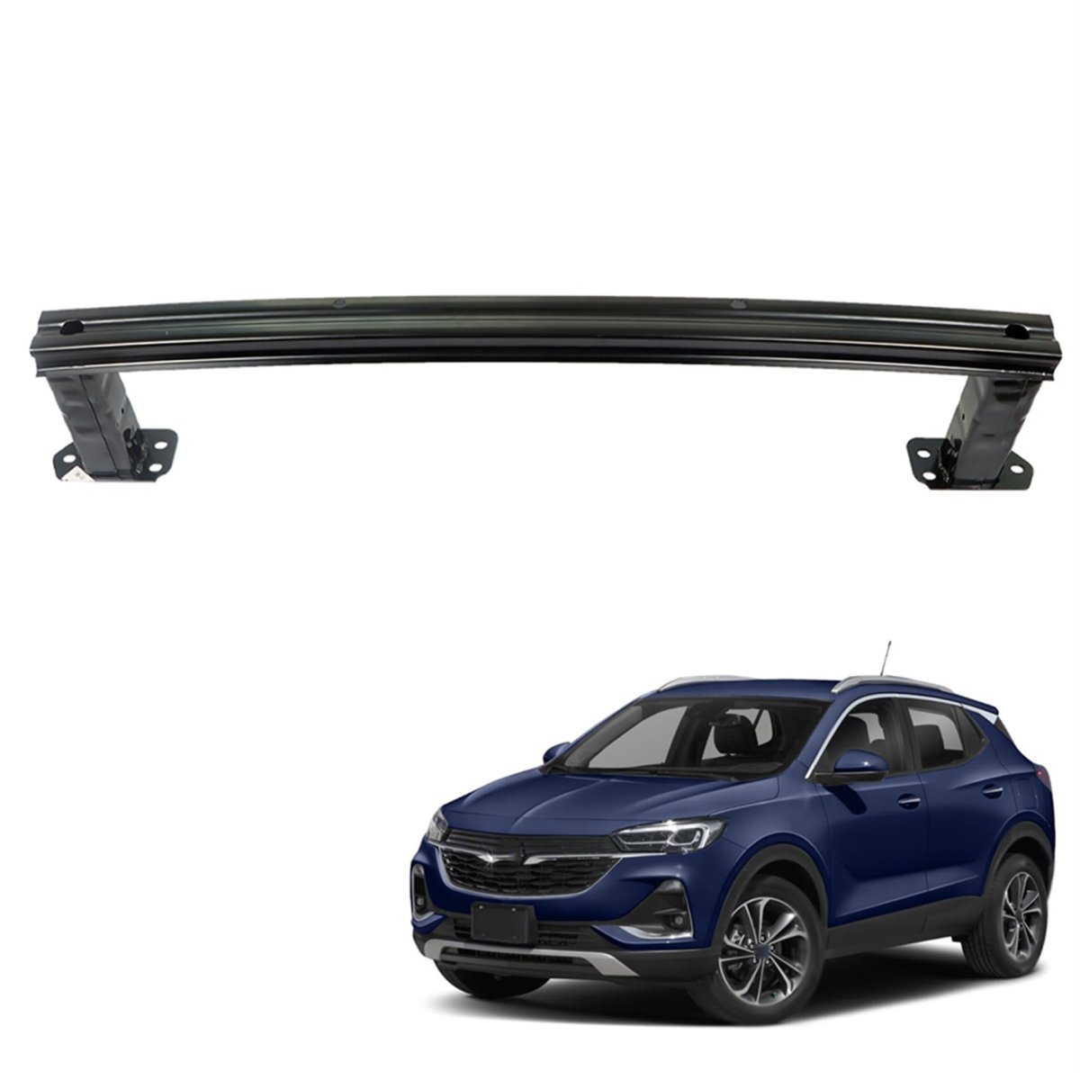 Front Lower Bumper Reinforcement Replacement For 2013 2016 Trax And 2022 Encore Black Steel Construction