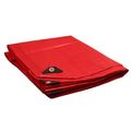 18 X 20 Heavy Duty Premium Red Poly Tarp 12 Mil Thickness 