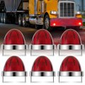 Auto Dynasty Led Watermelon Lights Star-burst 12v Dual-mode Running Turn Signal With Stainless Steel Bracket Replacement For 