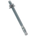 1 2 In X 6 Wedge Anchor Bolt Fasteners For Concrete Cement Brick With Nuts And Washers Heavy Duty Zinc Plated 100 Pack 