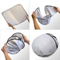 Honda Red Logo Civic Si Dual Panels Easy Folding Windshield Sun Shade Universal Fit For Cars 