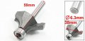 Uxcell 1 4 X Bearing Rounding Router Roundover Bit Dual Flute