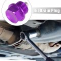 X Autohaux 1 Set 8 1 5 Magnetic Oil Drain Plug Sump Nut Bolt Screw With Gasket Purple Universal