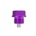 X Autohaux 1 Set 8 1 5 Magnetic Oil Drain Plug Sump Nut Bolt Screw With Gasket Purple Universal