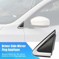 X Autohaux Driver Side Mirror Flag Applique For Nissan Sentra 2013-2019 Lh Cover Door Corner Finisher Replace 96319-3sg0a