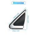 X Autohaux Driver Side Mirror Flag Applique For Nissan Sentra 2013-2019 Lh Cover Door Corner Finisher Replace 96319-3sg0a