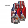 Uas American Flag And Philippines Front Car Seat Cover For Men Women 2 Pcs Automotives Vehicle Cover Cars Suv Pick-up Truck