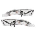 Turn Signal Lights For 2005 2006 2007 2008 2009 Ford Mustang Front Bumper Side Marker Lamps Clear Lens Chrome Housing Pair