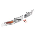Turn Signal Lights For 2005 2006 2007 2008 2009 Ford Mustang Front Bumper Side Marker Lamps Clear Lens Chrome Housing Pair