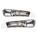 Turn Signal Lights For 2005 2006 2007 2008 2009 Ford Mustang Front Bumper Side Marker Lamps Clear Lens Chrome Housing Pair