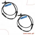 A-premium Abs Wheel Speed Sensor Compatible With Mini Models Cooper 2009-2013 Rear Driver And Passenger Side 2-pc Set Replace