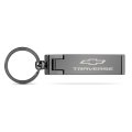 Chevrolet Traverse Multifunction Cell Phone Stand And Purse Bag Table Hanger Foldable Key Chain Gunmetal Gray 3 In X 0 75 38