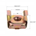 Uxcell M4 Cage Nuts For Server Rack Cabinet Carbon Steel Yellow Zinc Plated Pack Of 10
