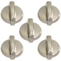 5 Pack Burner Control Knobs For Ge Replacement Part Wb03t10284 Jb850dp1ww Jb850sp1ss Jb850sp2ss Jb850sp3ss Jb850sp4ss 