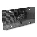 Ford Bronco 3d Black Logo Real Carbon Fiber License Plate 12 In X 6 Universal Fit Automotive With Abs Plastic And Uv