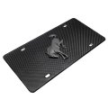 Ford Bronco 3d Black Logo Real Carbon Fiber License Plate 12 In X 6 Universal Fit Automotive With Abs Plastic And Uv