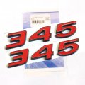 Yoaoo 2x Oem Black 345 Emblems Badge 3d Logo Replacement For Red
