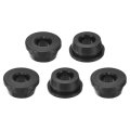 5pcs Rubber Grommets 7 8 23mm Drill Hole 1 2 12mm Id Top Hat Grommet Black Silicone Plug Gasket For Wiring Automotive 
