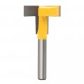 1 4 In Shank T Slot Router Bit Track Slotting Carbide Wood Milling Cutter 1-1 16 Wide X 5 High Head With 3 8 Shaft Diameter 
