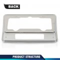 Rear License Plate Bezel Housing Frame Chrome For Chevy Corvette C3 1968-1973 Silver