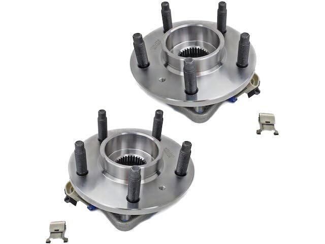 Front Wheel Bearing Hub Assembly Set Of 2 For 2002-2013 Chevy Impala Fwd With 4-wheel Abs