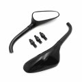 Httmt Xh6007- Universal Custom Small Motorcycle Golf Club Mirrors Fit Compatible With H-d Black