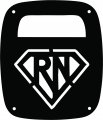 Jeeptails Super Rn Nurse -tail Lamp Covers For Jeep Yj Wrangler Black Set Of 2 