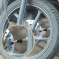 Uxcell 10pcs Copper Valve Stem Vacuum Tire Extension Extenders Adapter For Motorcycle Car