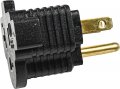 Hqrp 2-pack 15-amp Household Plug To 20-amp Nema 5-15p 5-15r 5-20r Adapter T-blade Ac Power Converter Etl Listed