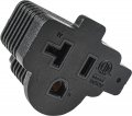 Hqrp 2-pack 15-amp Household Plug To 20-amp Nema 5-15p 5-15r 5-20r Adapter T-blade Ac Power Converter Etl Listed