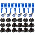 Ocpty 24pack Blue Led Light Kits Bright Instrument Panel Gauge Cluster Dashboard Bulbs With Twist Lock Socket Fit For 2001-2005
