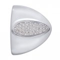 United Pacific 39501 39 Led Teardrop Headlight Turn Signal Light Cover For Peterbilt Amber Clear Lens 