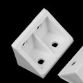 Uxcell Plastic Shelf Cabinet Right Angle Corner Brace Bracket White 40 Pcs