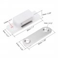Uxcell Magnetic Latches Catch For Bathrooms Kitchen Cabinet Door Closet White 8pcs