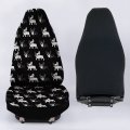 Baxinh Cartoon Boston Terrier Seat Covers Fronts Only 2 Piece Bucket Car Cover Soft High Back Auto Seat Protection Universal