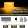 Vipmotoz Front Amber Rear Red Led Strip Side Marker Lights For 2002-2018 Mercedes-benz W463 G-wagon G500 G550 G55 G63 Amg