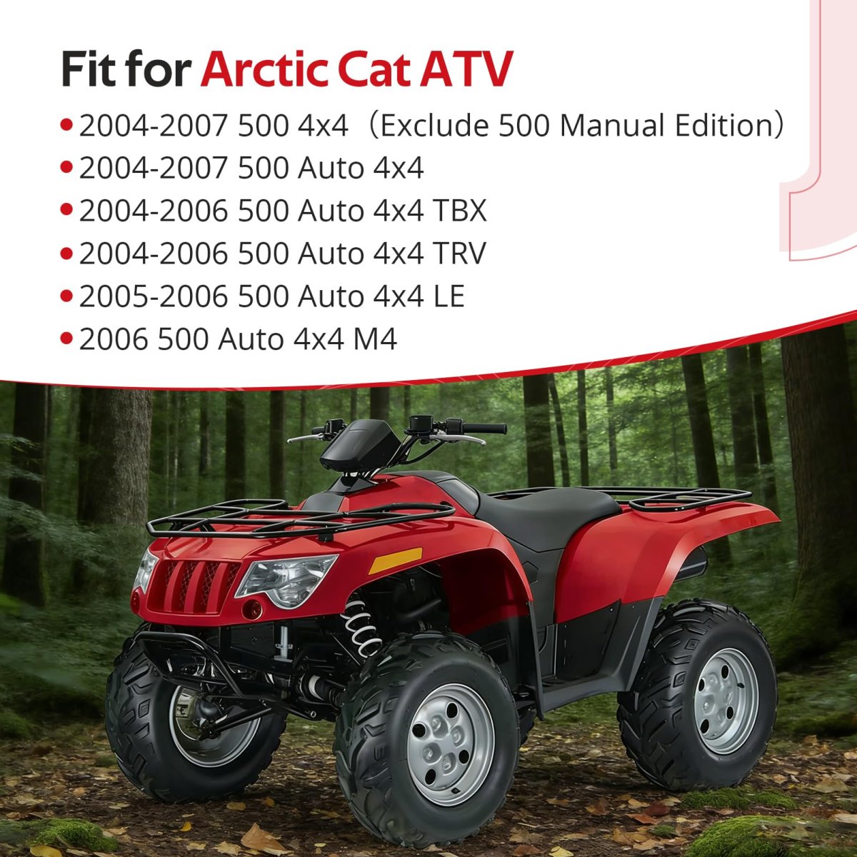Carburetor And Intake Manifold Boot Kit 0470-571 For Arctic Cat Atv 500 Auto 4x4 2004 To 2007 Includes Fuel Filter Clean