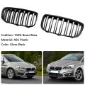 Gloss Black Front Grille Grill For Bmw 2 Series F45 F46 2015-2018 Pre-facelift Not Fit 2018-2021 Facelift