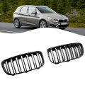 Gloss Black Front Grille Grill For Bmw 2 Series F45 F46 2015-2018 Pre-facelift Not Fit 2018-2021 Facelift