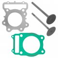 Caltric Valves And Head Base Gaskets Kit Compatible With Honda Big Red Atc250es 1985 1986 1987