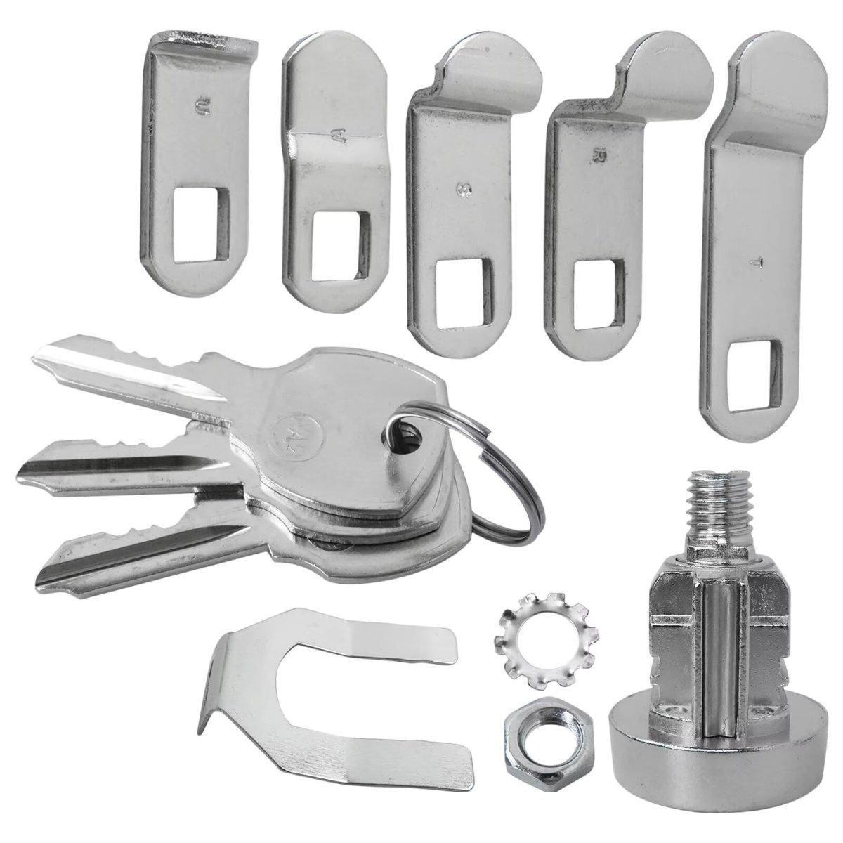 L-1172c Mailbox Lock Replacement For Replacing C9100 Key Locks Nickel Finish