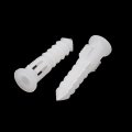 Uxcell Plastic Wall Mounted Screws Anchor Expansion Nails White 6x30mm 60pcs