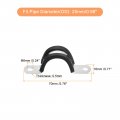 Uxcell 22pcs 25mm 1 Cable Clamp Rubber Pipe Strap Cushioned 304 Stainless Steel Hose U Shape Metal Tube Holder For Wire