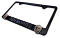 Friday The 13th Jason Voorhees License Plate Frame 3d Domed Graphics Powder Coated Metal Universal Fit For 12 In X 6 Standard